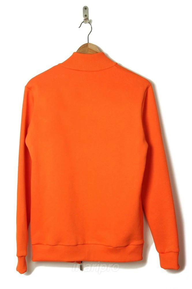 Толстовка Томас из футера унисекс, однотонная оранжевая#2