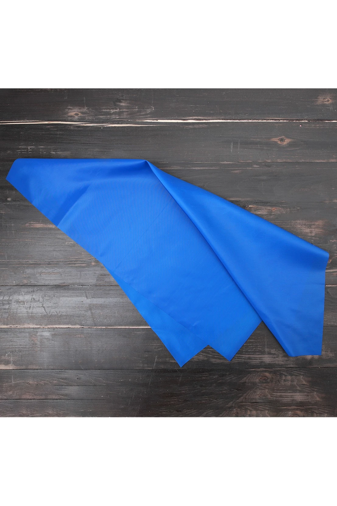 Платок Фантазия из шелка расцвечивания 80х80 см, однотонный синий#4