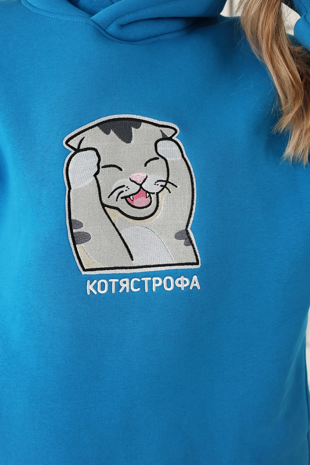 Худи Кинг из футера унисекс, однотонная оранжевая "Cotyastrofa"#4