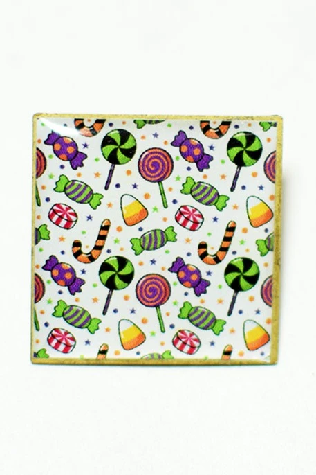 Купить значок заливной Квадрат 25х25 мм, с печатью