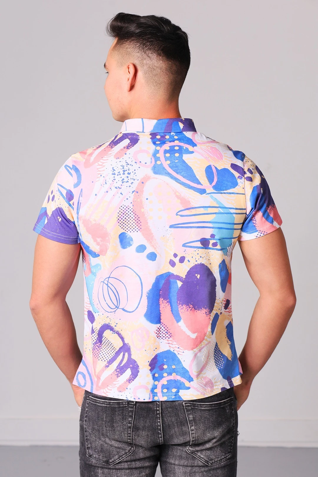 Купить поло Лекс унисекс с полной запечаткой "Абстракция" Купить поло Лекс унисекс с полной запечаткой "Абстракция"