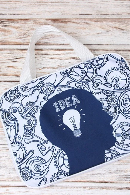 Сумка Ворд с ручками 25х35 см, с полной запечаткой "IDEA"#5 Сумка Ворд с ручками 25х35 см, с полной запечаткой "IDEA"#5