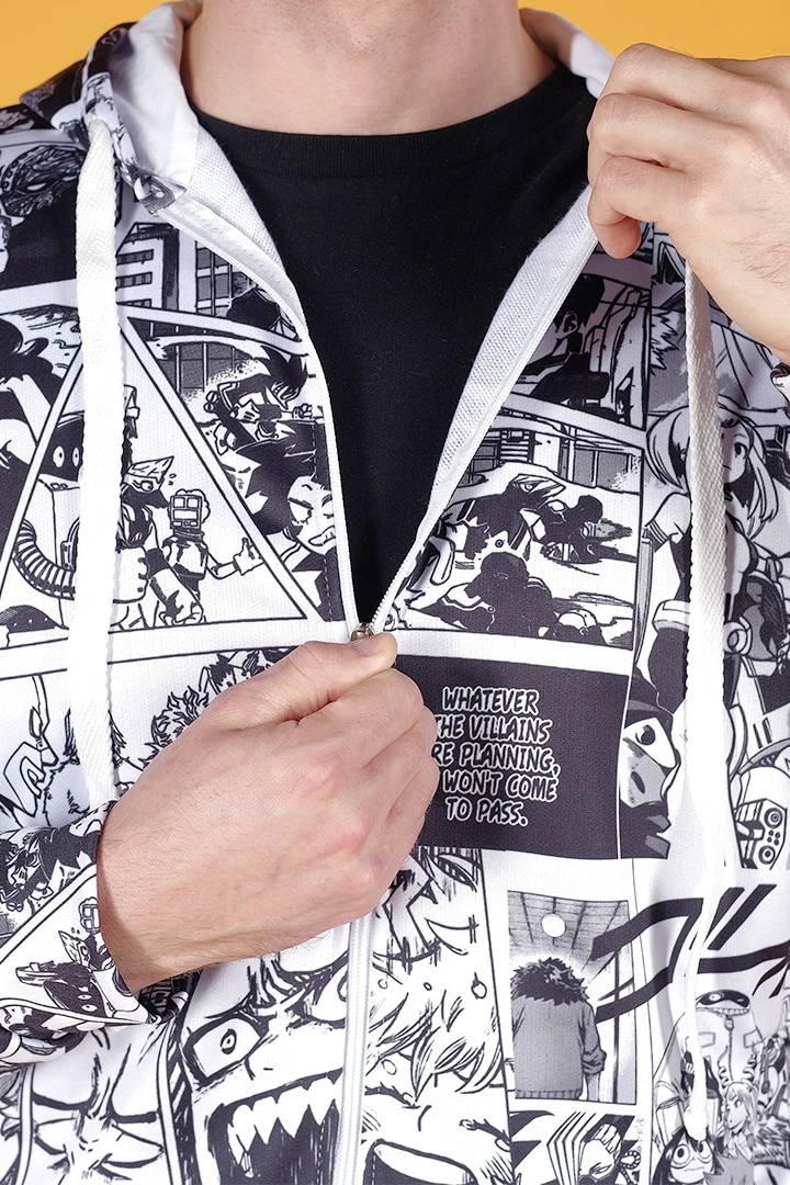 Балахон Ронни унисекс из адидаса с полной запечаткой "Manga"#4 Балахон Ронни унисекс из адидаса с полной запечаткой "Manga"#4