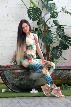 Комплект женский с принтом "Galaxy"#1