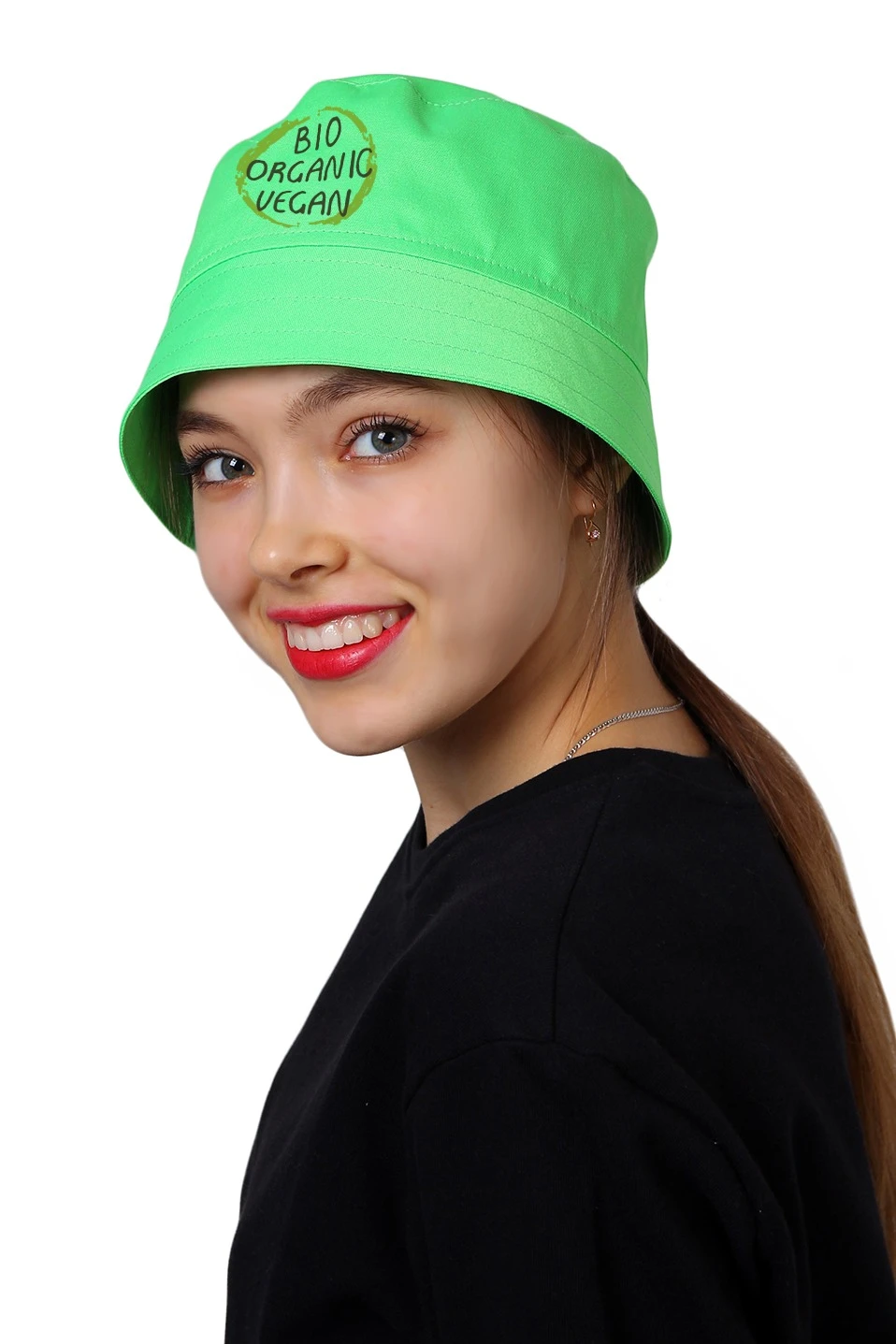 Панама Монако из греты с отстроченными полями, однотонная "Bio Organic"#3 Панама Монако из греты с отстроченными полями, однотонная "Bio Organic"#3