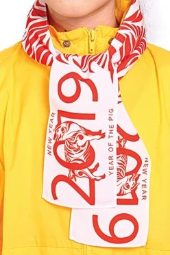 Шарф однослойный легкий 15х130 см, с полной запечаткой#2