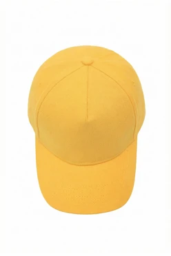 Купить бейсболку Спайк пятиклинку взрослую, однотонную желтую (хлопок)