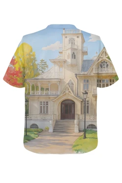 Футболка Теренс оверсайз из футера хб унисекс с принтом "Dacha of Bashenin"#1