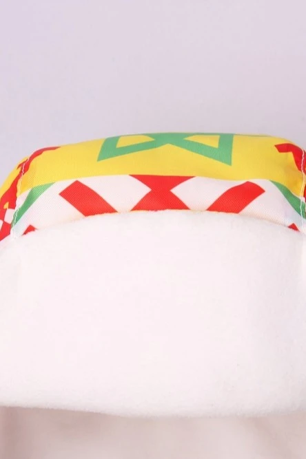 Шапка-ушанка Винтер на флисе взрослая, с полной запечаткой "Happy"#2