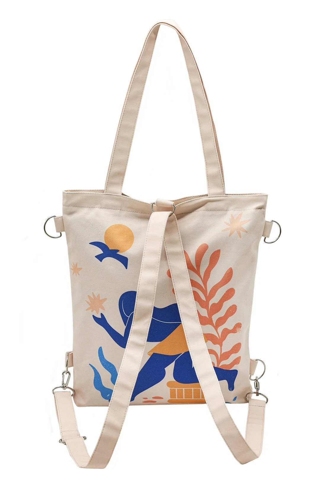 Сумка-рюкзак Бадди из саржи 33х38х4 см, печать с двух сторон "Afina"#1