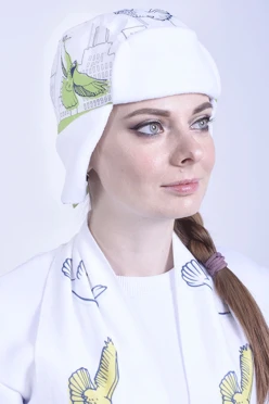 Купить шапку-ушанку Винтер на флисе взрослую "Birds"