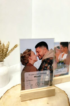 Трек-пластинка в оргстекле с фото#2