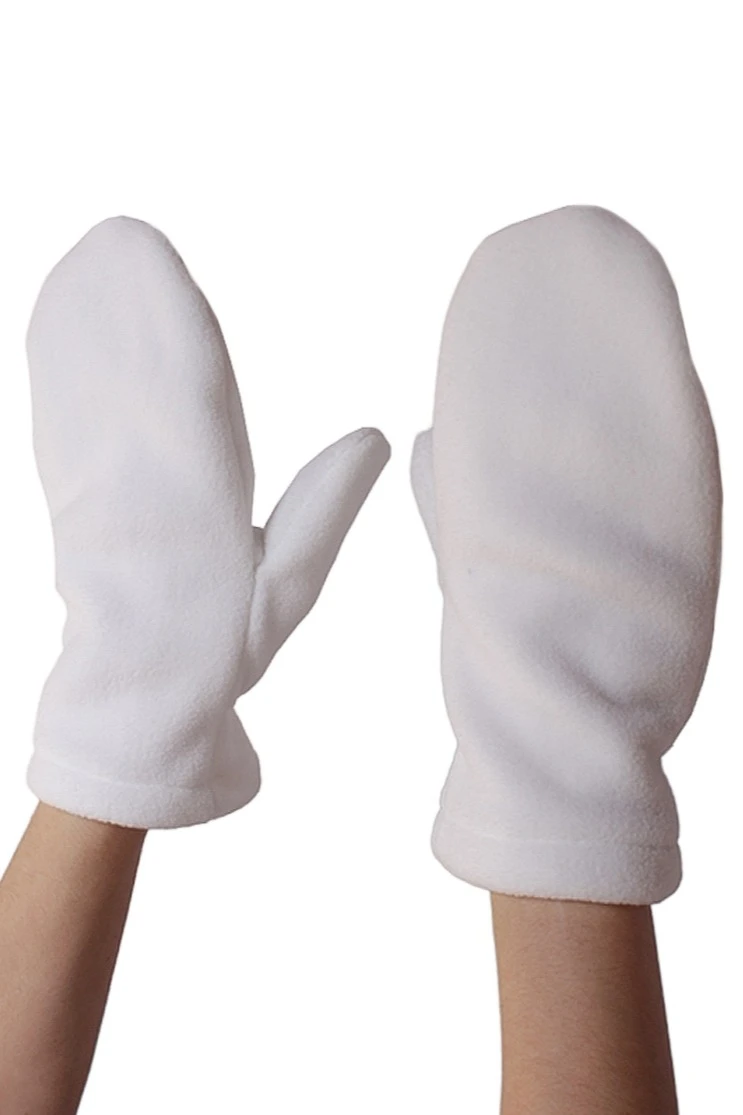 Купить варежки флисовые взрослые (однотонные)