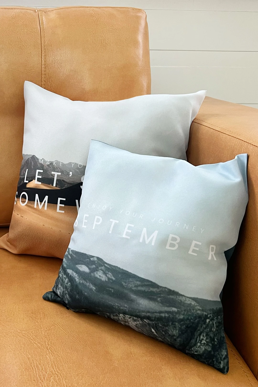 Подушка 30х30 см, с принтом "September"#1 Подушка 30х30 см, с принтом "September"#1