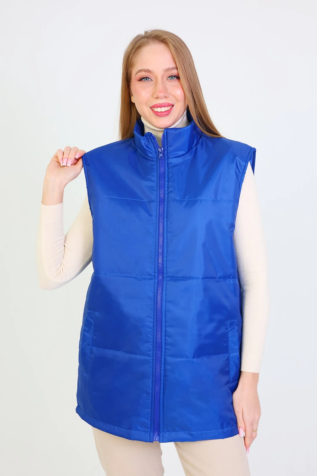 Купить жилет Оливер унисекс василёк