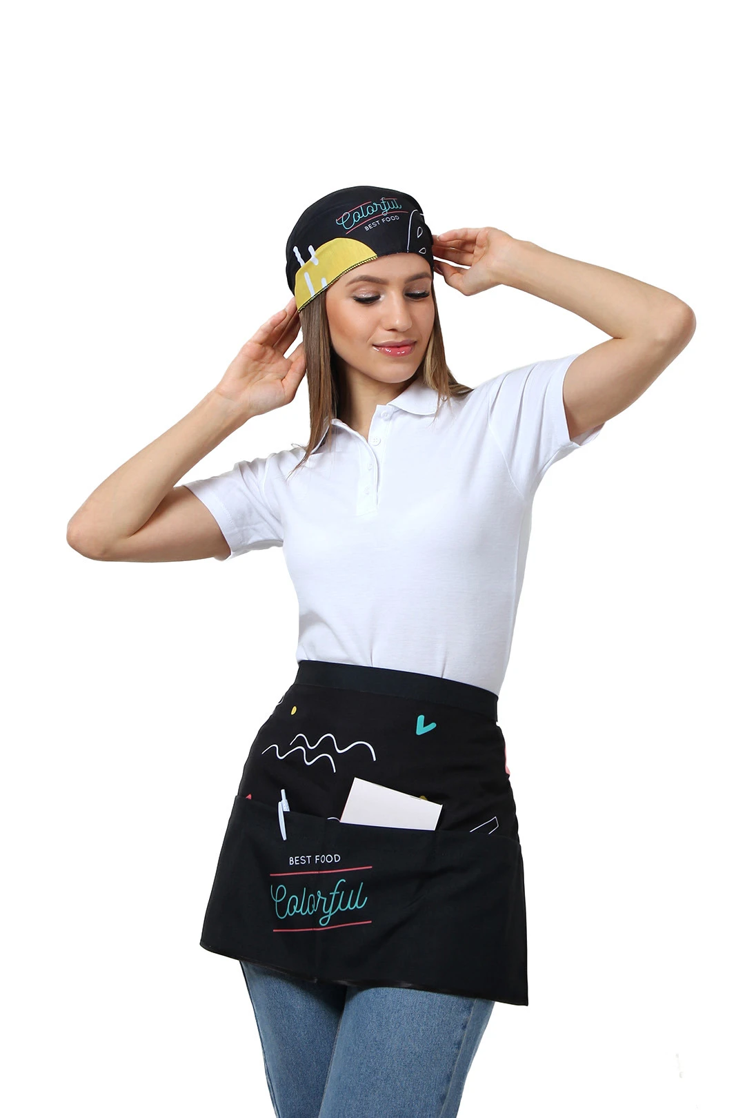 Передник Милан из габардина с полной запечаткой "Сolorful"#3