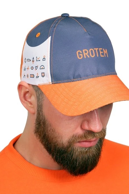 Бейсболка Стандарт взрослая с полной запечаткой (полиэстер) "Grotem"#4 Бейсболка Стандарт взрослая с полной запечаткой (полиэстер) "Grotem"#4