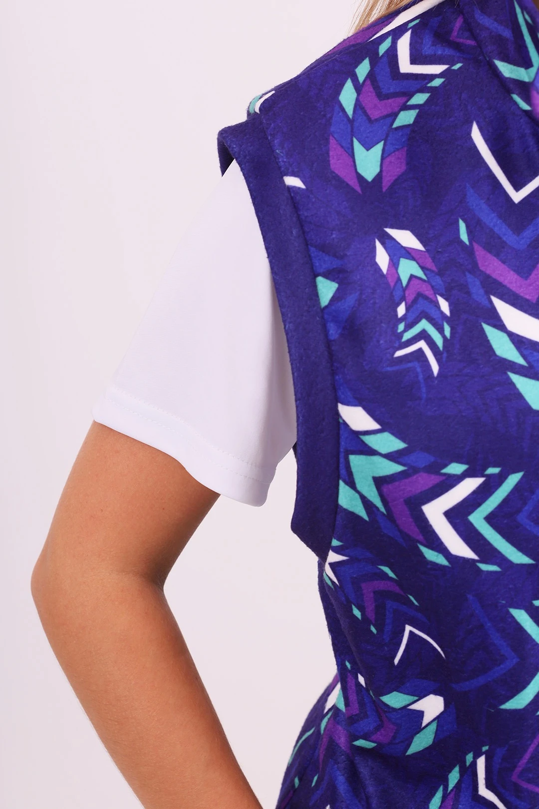 Жилет Джон флисовый без подклада унисекс, с полной запечаткой  "Mauve"#5