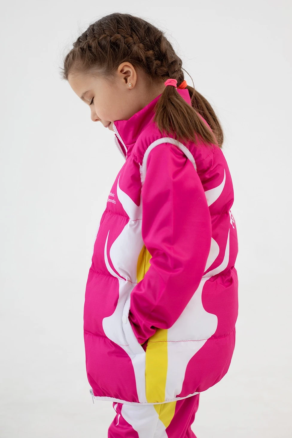 Жилет Морган Лайт с подкладом из лебяжьего пуха детский, с полной запечаткой#2