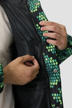 Пуховик Фридж с подкладом из лебяжьего пуха унисекс, с полной запечаткой#2