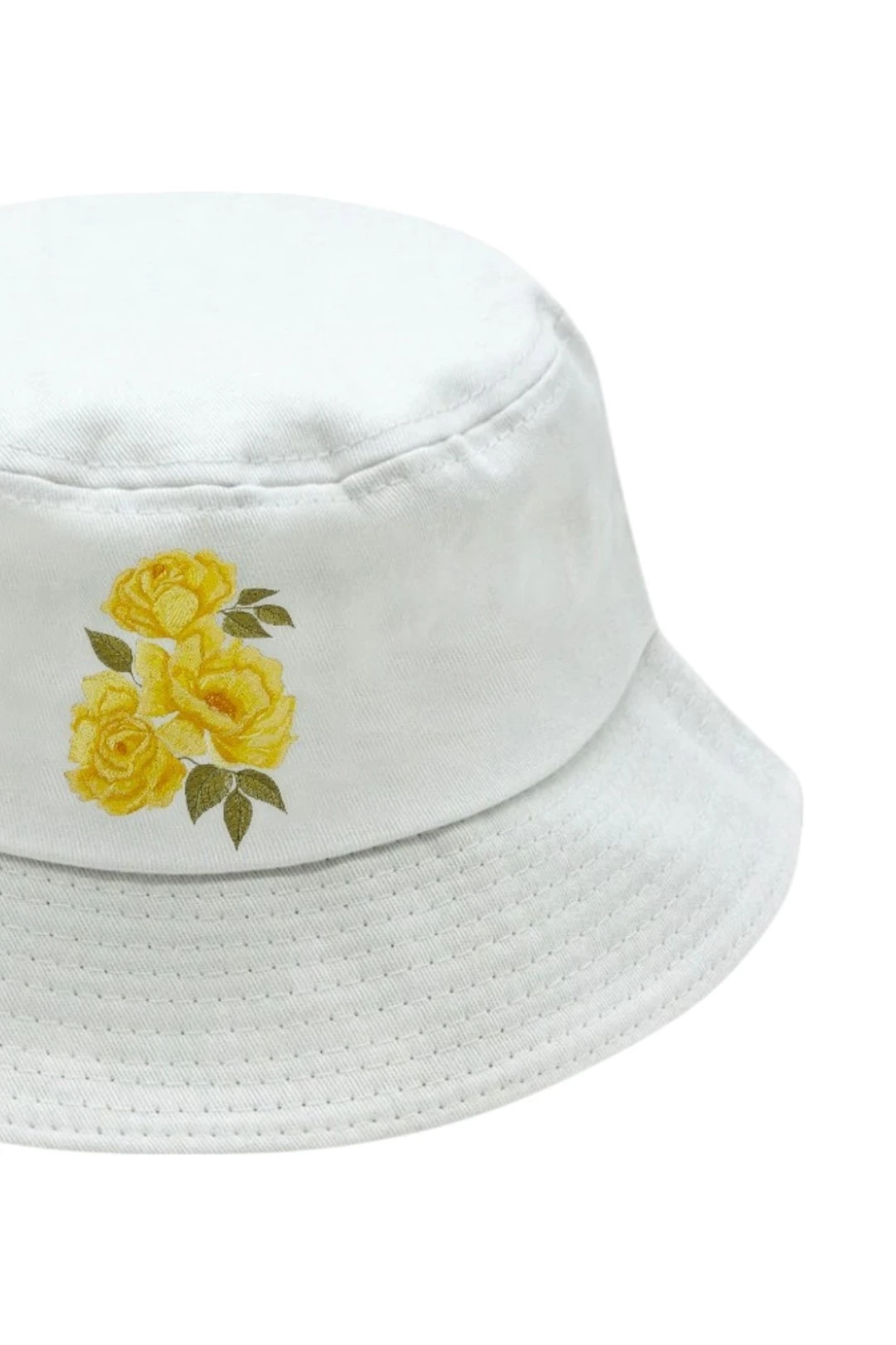 Панама Мадрид из греты с узкими полями, однотонная "Yellow flower"#1 Панама Мадрид из греты с узкими полями, однотонная "Yellow flower"#1