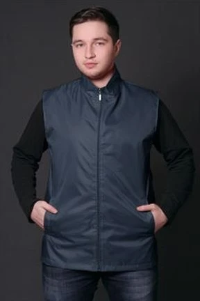 Купить жилет Брайт однотонный темно - синий