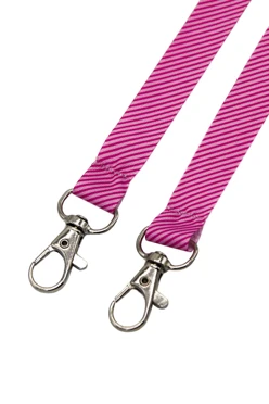 Лента для бейджа микрорепс ширина 1,5 см, с двумя карабинами, с печатью#1