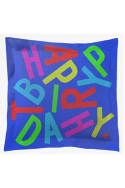 Подушка с бордюром 40х40 см, с принтом "Marina"#1