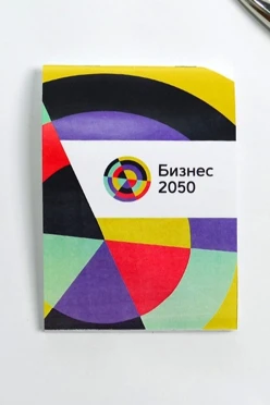 Блокнот фирменный А6 на скобе (40 листов без печати)#1