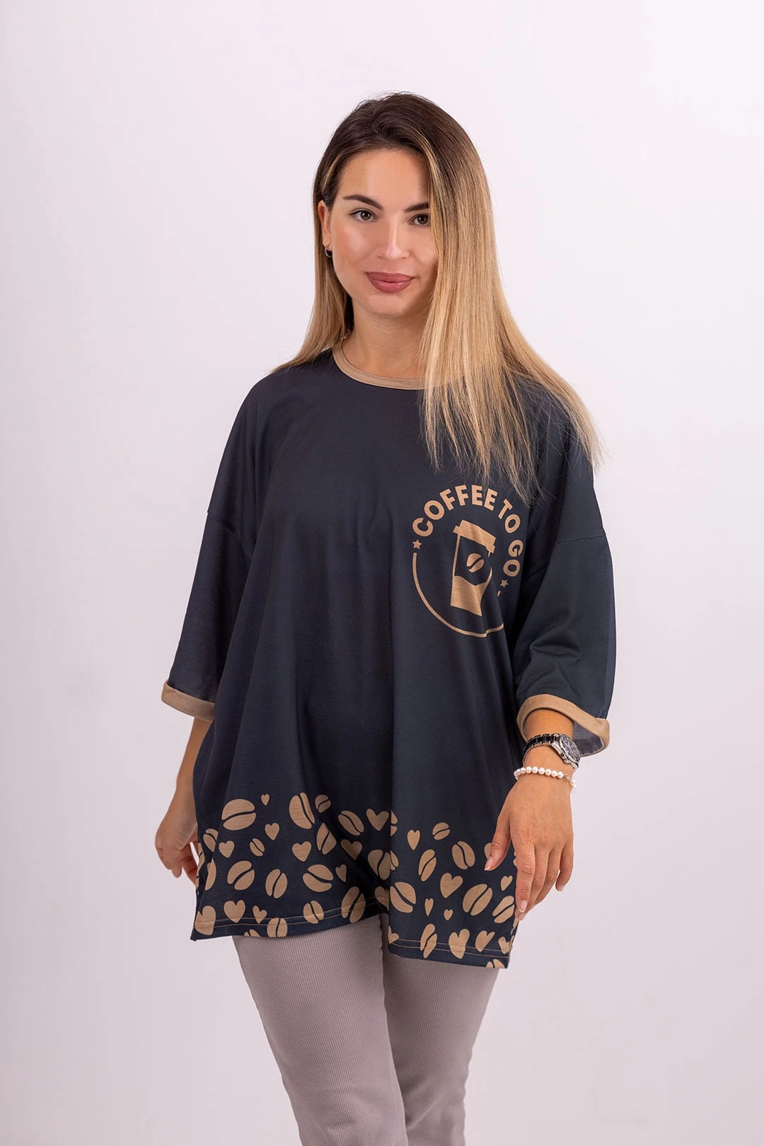 КУпить футболку Бен унисекс с полной запечаткой "Coffee to Go "