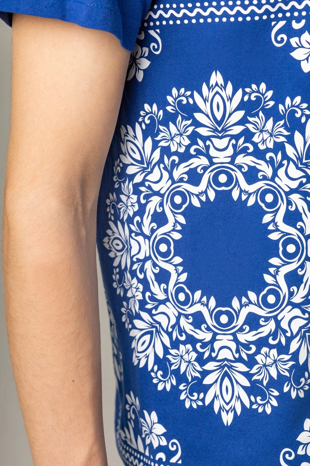 Футболка Мэдисон унисекс, однотонная синяя (хлопок)#3