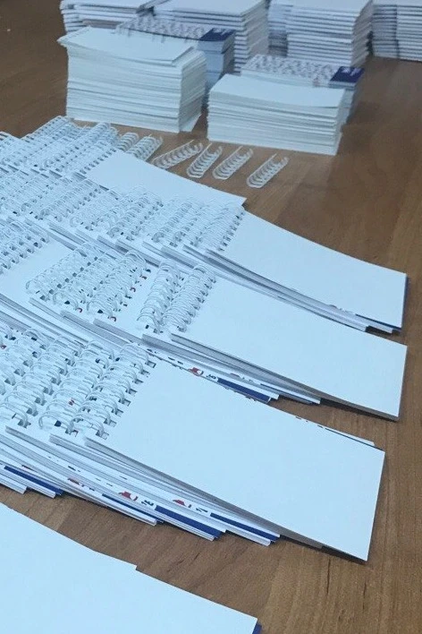 Блокнот фирменный А7 на пружине 40 листов#3