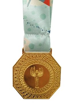 Лента для медали атлас ширина 2,5 см пришивная#1