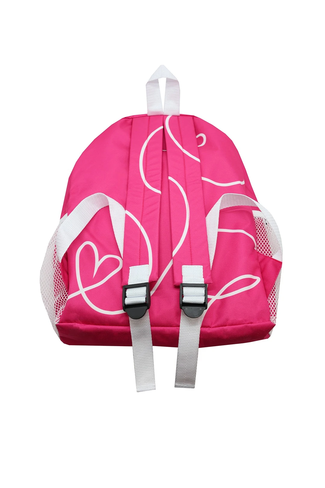 Рюкзак Кэрри мягкой формы 41х31х9,5 см, с полной запечаткой "Pink heart"#1