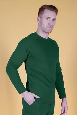 Купить толстовку Мигель из футера унисекс темно-зеленую