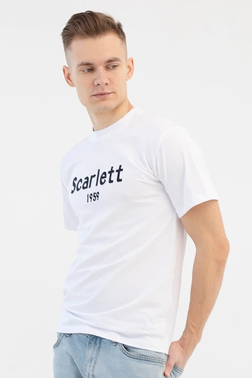 Футболка Степ унисекс однотонная "Scarlett"#1 Футболка Степ унисекс однотонная "Scarlett"#1