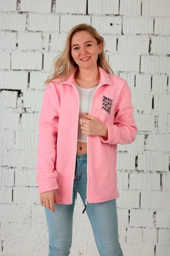 Купить толстовку Харисон флисовая без капюшона женская, однотонная "Panic"