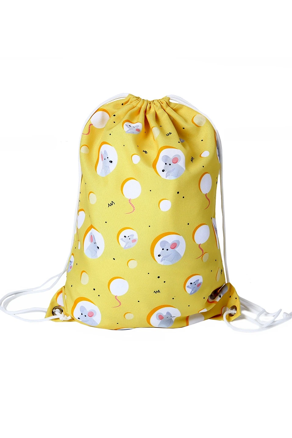 Рюкзак Уолкер из габардина 30х40 см с люверсами, с полной запечаткой "Mouse in cheese"#6