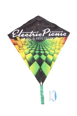 Купить воздушного змея Клоун, с полной запечаткой "Electric Picnic"