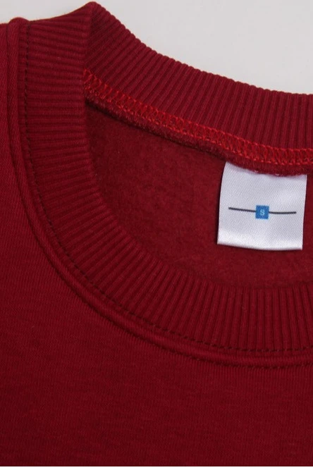 Свитшот Тревис из футера унисекс, однотонная бордовая#1 Свитшот Тревис из футера унисекс, однотонная бордовая#1