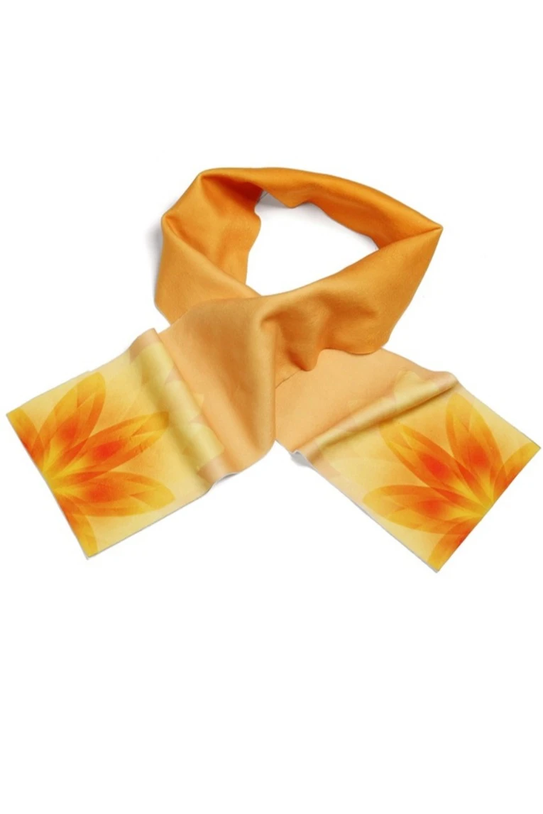 Шарф однослойный утепленный 15х100 см, с полной запечаткой#5