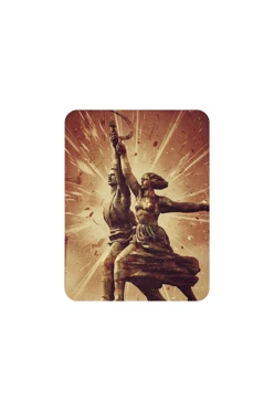 Купить магнит из дерева 6х8 см прямоугольник, с принтом "Victory Banner"