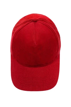 Купить бейсболку Спайк пятиклинку взрослая, однотонная красная