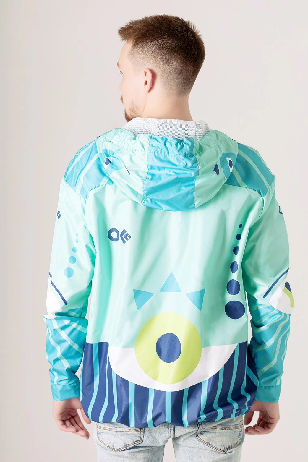 Анорак Рэйбел унисекс с полной запечаткой "Oko"#4 Анорак Рэйбел унисекс с полной запечаткой "Oko"#4