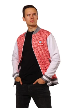 Купить бомбер Блэйд унисекс из футера с полной запечаткой "Awak"