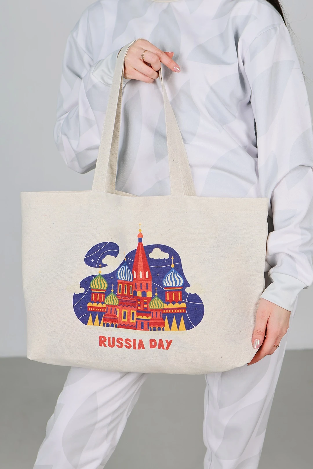 Купить сумку Эко Колор из двунитки с дном, с полной запечаткой