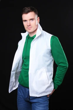 Купить жилет Брайт однотонный взрослый белый