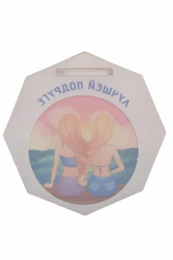 Медаль из акрила АС6004 Многоугольник 60 мм с печатью#2