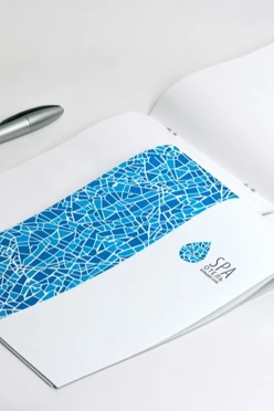 Блокнот фирменный А5 на скобе (20 листов без печати)#1