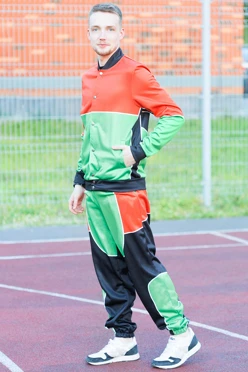 Спортивный костюм Кэнди унисекс из футера с полной запечаткой